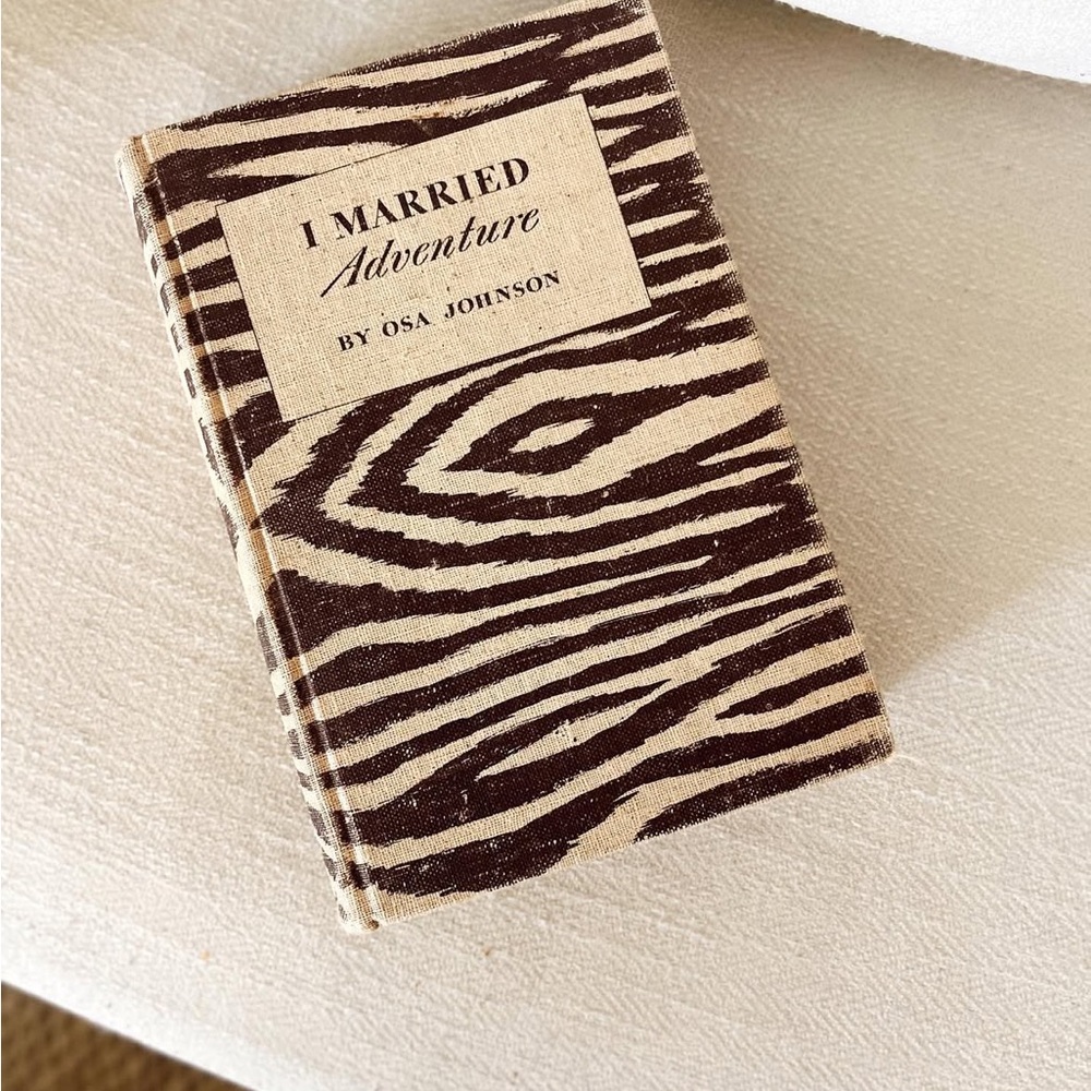 Zebra Print Decorative Book by